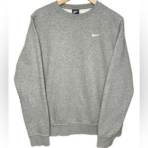 Vintage 90s Nike simple check grey crewneck